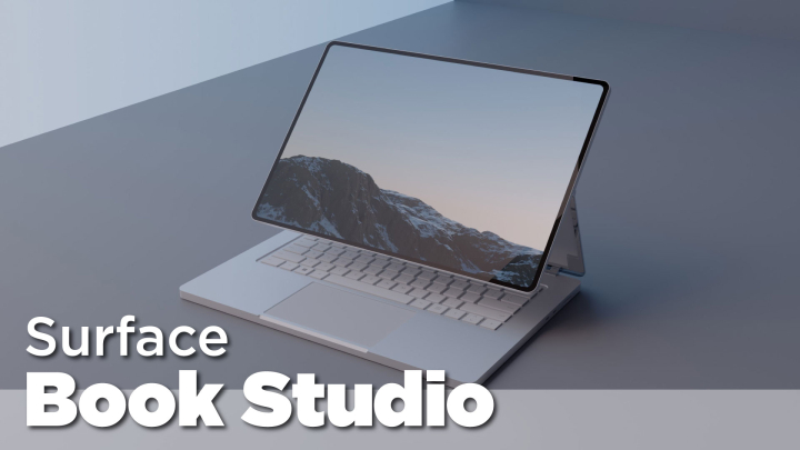 Xuất hiện loạt ảnh render đầu tiên của Surface Book Studio